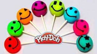 Учим цвета и фигуры на английском языке с чупа чупсами из пластилина Play-Doh.