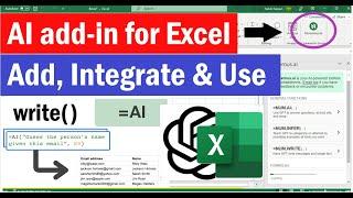 AI Tools for Excel | How to use AI in Excel sheet  | ChatGPT for excel sheet