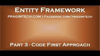 Part 3   Entity Framework Code First Approach