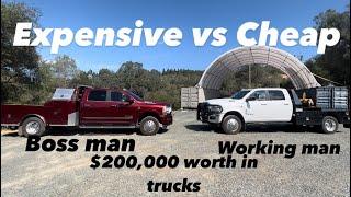 Comparing CHEAP vs EXPENSIVE FLAT BEDS! Ram 3500 and Ram 5500 Cummins