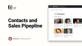 Manage Contacts and Your Sales Pipeline with Notion