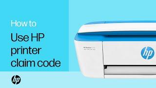 Using an HP printer claim code | HP printers | HP Support