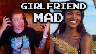 Girlfriend MAD he Slept with Black WOMEN (Wafflepwn Livestream Clips)