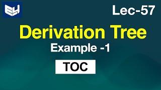 Derivation Tree | Example -1 | TOC | Lec-57 | Bhanu Priya