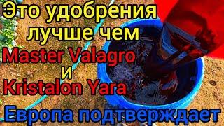 Это удобрения лучше чем МАСТЕР ВАЛАГРО и КРИСТАЛОН ЯРА ЕВРОПА ОДОБРЯЕТ ОТ РЕЗУЛЬТАТА БУДЕТЕ В ШОКЕ