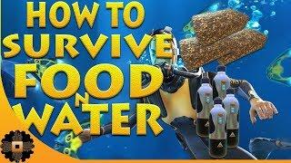 SUBNAUTICA HOW TO GET FOOD AND WATER. FIRST 5 MINUTES OF SURVIVAL. Ep4