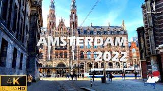  Amsterdam - The Netherlands (Holland) Walking Tour 2021-  4K (Ultra HD 60fps)