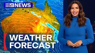 Australia Weather Update: Showers expected in country's south | 9 News Australia