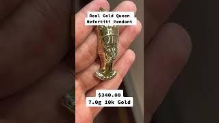 Real Gold Queen Nefertiti Pendant by Ijaz Jewelers