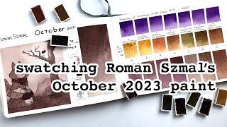 Swatching the Special October 2023 Paint from Roman Szmal 