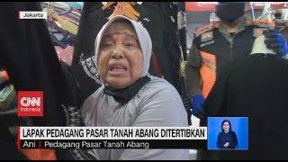 Tangis Pedagang Pasar Tanah Abang Saat Ditertibkan