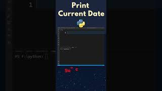 How to Display Date in Python | #shorts