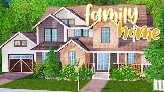 AN ACTUAL FAMILY HOME?!  the sims 3 speed build