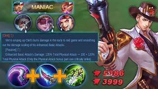 MOONTON THANKS FOR THIS NEW BUFF CLINT | AUTO MANIAC & BEST ONE SHOT BUILD 2021 | (MUST TRY!) | MLBB