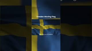 Sweden Waving Flag Animation