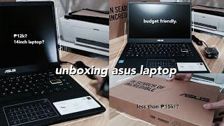 UNBOXING Asus E410 14 inch Laptop less than ₱15k!? shopee AFFORDABLE laptop for students 2022 ph