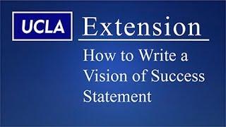 Vision of Success Statement