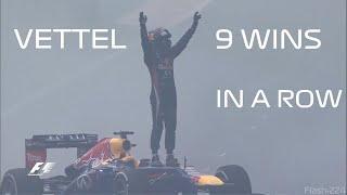 Sebastian Vettel - 9 F1 Wins In A Row