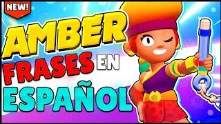 TODAS las FRASES de AMBER en ESPAÑOL | Brawl Stars