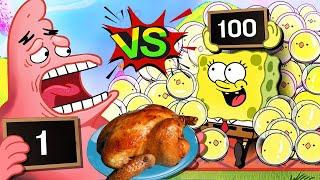 BEST 100LAYERS CHALLENGE! | SPONGEBOB Vs PATRICK MUKBANG ANIMATION COMPLETE EDITION | SLIME CAT