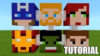 Minecraft Tutorial: How To Make A Marvel Avengers!! Survival House/Apartment