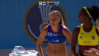 Brazil vs Russia | Preliminary Round | 2018 IHF Women's Beach Handball World Championship