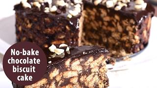 No bake chocolate biscuit cake | Valentine's day special | onmanorama food