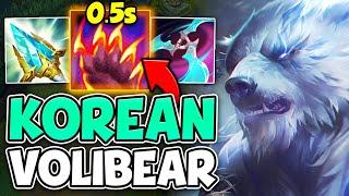 THIS KOREAN VOLIBEAR BUILD IS ACTUALLY GENIUS! (NO COOLDOWNS WTF?!)