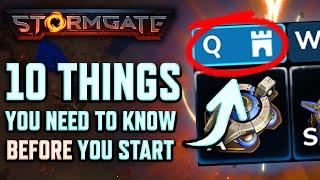 STORMGATE: 10 TIPS I wish I knew BEFORE I started...