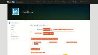 Guidelines to configure LinkedIn Application