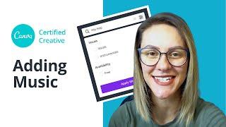 How to ADD MUSIC to your Canva designs
