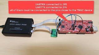 Using the UART port on the new XDS110 Debug Probe