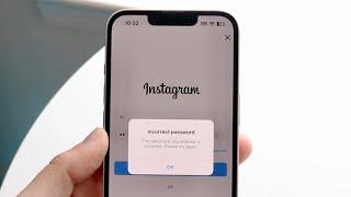How To FIX Incorrect Password On Instagram!