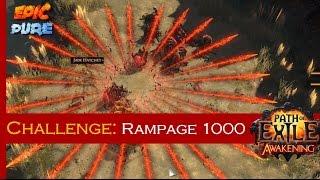 [Path of Exile 2.3] Challenge: Rampage 1000 | Gorge Map