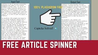 Free Article Spinner 2023 (easy)