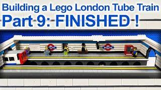 Lego Tube Train Station MOC part 9 - Finishing touches | The roof & decorations