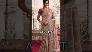 Your saree according to your birthday month....