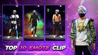 Top 10 Emote Clip pack || Emote pack free fire || Free To Use