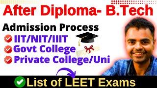 Direct Second Year Engineering Admission 2024, Lateral Entry in BTech After Polytechnic/Diploma