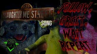 123 SLAUGHTER ME STREET SONG (FOLLOW, GREET, WAIT, REPEAT) LYRIC VIDEO - DAGames