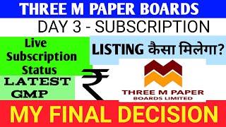 Three M Paper IpoThree M Paper Ipo ReviewThree M Paper Ipo GmpThree M Paper Board IpoThree M Ipo