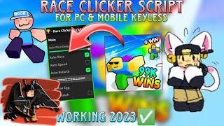 RACE CLICKER ROBLOX SCRIPT LATEST AUTO FARM LAPS & MORE FEATURES FOR PC & MOBILE KEYLESS