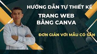 Hướng dẫn tự thiết kế web bằng canva | Thiết kế website miễn phí với canva