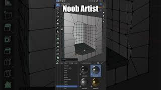 Noob vs Pro artist: Holes in mesh #blendertutorial #blender #blendercommunity #blender3d #b3d