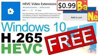 Hack Windows 10 & Download HEVC Codec FREE TechTip ‍