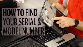 Finding Your Model and Serial Number on A Rugged Laptop!