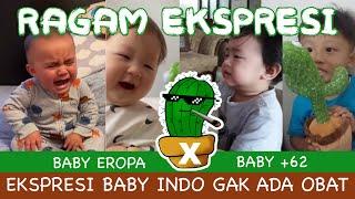 FUNNY MOMMENT BABY | EKPRESI LUCU BAYI BARENG MAINAN KAKTUS VIRAL | FUNNY BABY LAUGHING COMPILATION