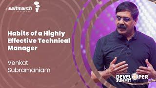 Habits of a Highly Effective Technical Manager by Venkat Subramaniam