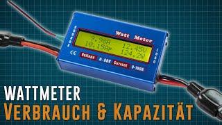 Wattmeter  Verbrauch & Kapazität messen