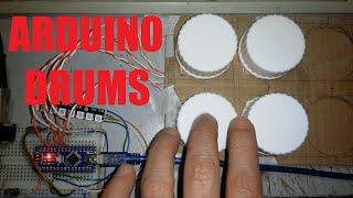 Arduino MIDI Drums with Piezo Disc Triggers (with schematic and code)